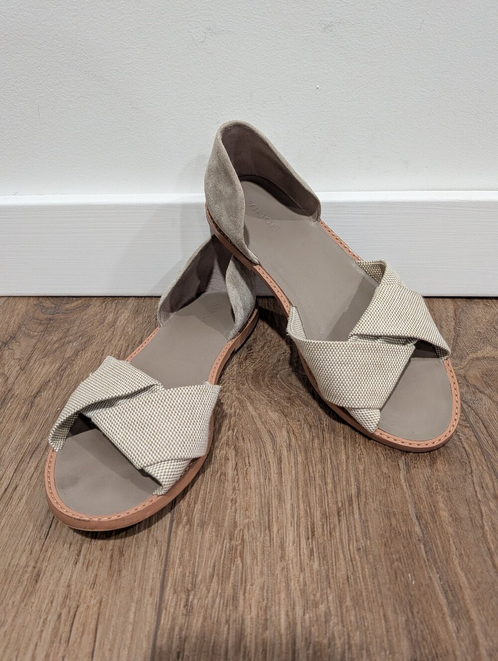 Vince Idara d'Orsay tan sandals